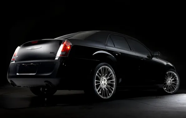Picture Chrysler, Machine, Chrysler, Machine, Black, Car, Car, Cars, Black, 300, Cars, Limited Edition, Rear view, …