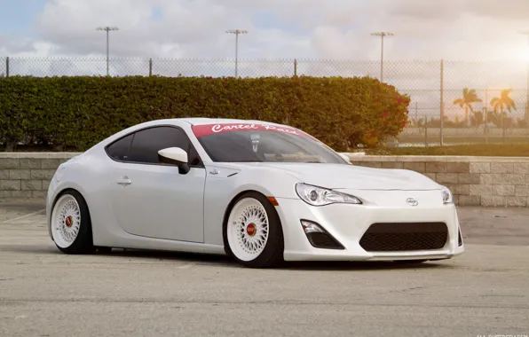 Picture Toyota, White, BBS, gt86, Wheels