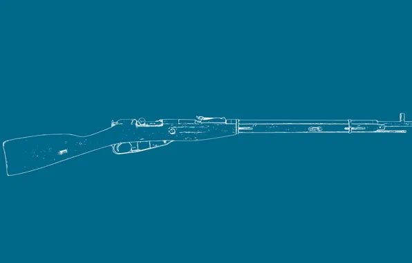 Picture weapons, minimalism, rifle, Mosin