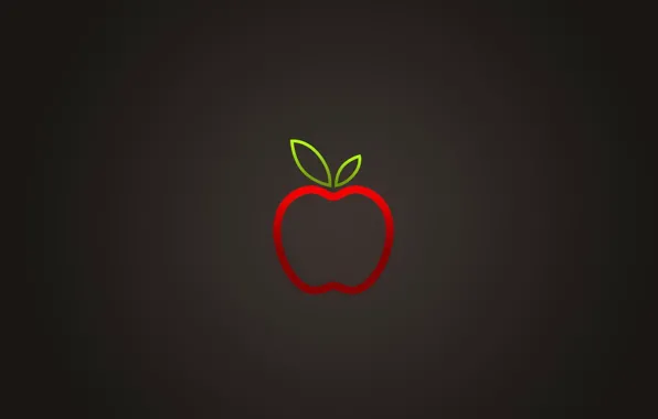 Picture leaves, light, Wallpaper, Apple, silhouette, fruit