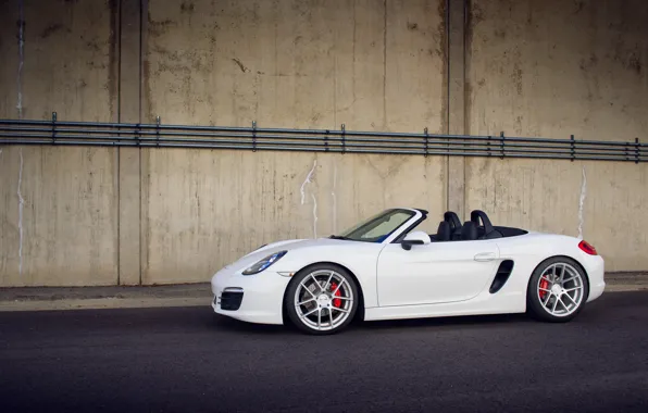 Picture white, Porsche, white, Porsche, Boxster S, 981