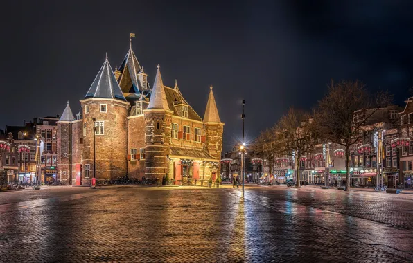Picture night, lights, Amsterdam