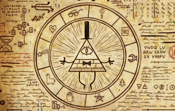 Picture diary, Gravity Falls, Bill Cipher