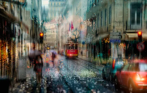 Picture rain, Portugal, Lisbon