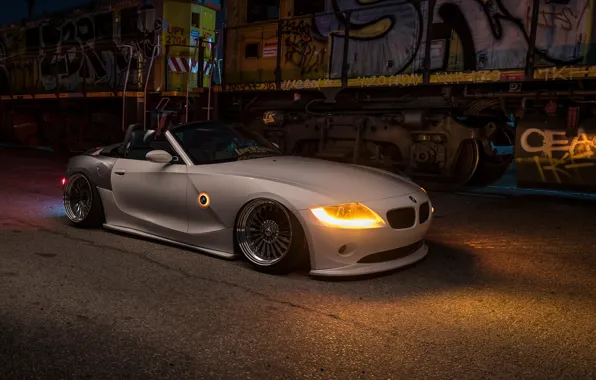 Picture car, night, tuning, bmw z4, stance