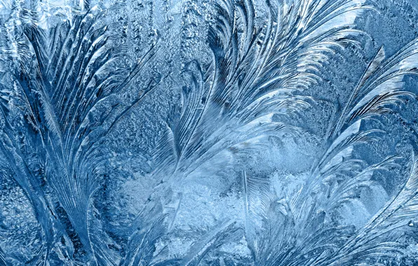 Picture glass, frozen, frosted