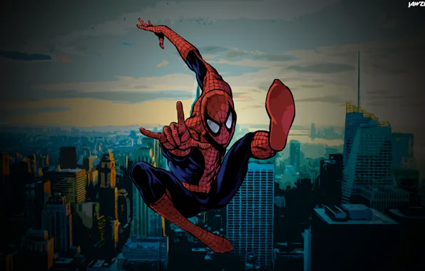 Picture city, marvel, comics, amazing, animated, spiderman, jawzf, peter parker, snapshot