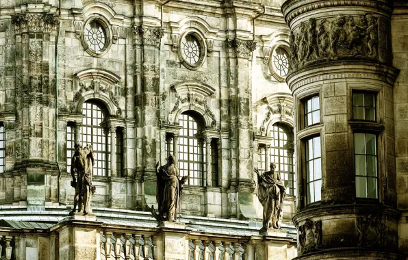 Picture the city, castle, architecture, Dresden, castle, architecture