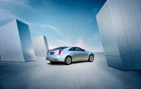 Picture Cadillac, The sky, Auto, Grey, CTS, Cadillac, Coupe