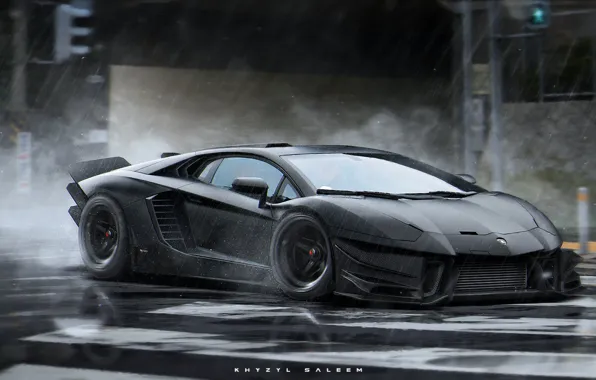 Picture Lamborghini, future, ART, Khyzyl Saleem
