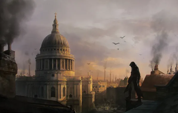 Picture the building, London, art, Assassin's Creed: Syndicate, Jacob Frye