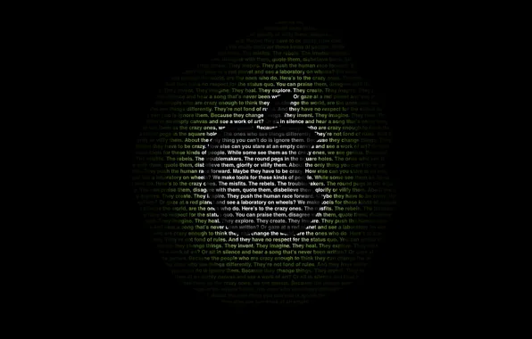 Picture letters, apple, the transition