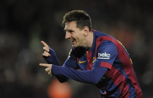 Picture joy, smile, football, star, club, legend, player, football, Lionel Messi, Barcelona, Barselona, Lionel messi