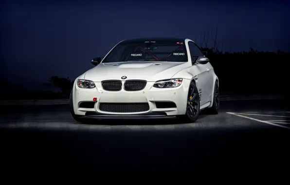 Picture BMW, white, front, E92