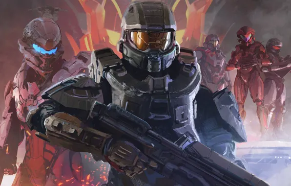 Picture Look, Microsoft, Weapons, Halo, Art, The Master Chief, Master Chief, 343 Industries, Halo 5: Guardians