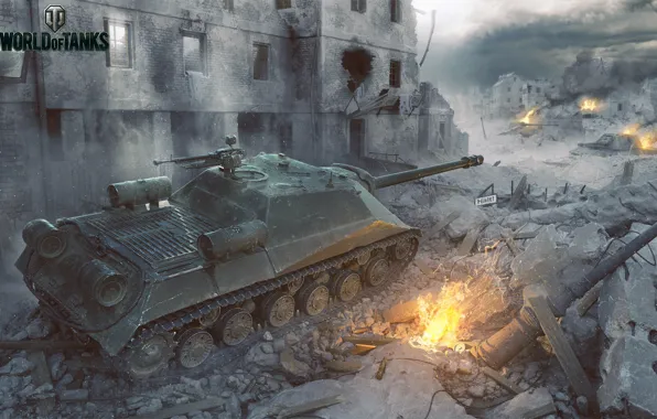 Picture World of Tanks, The object 704, urban combat, Vladimir Moroz, Evgeny Melnikov consultants, Andrey Sarafanov …