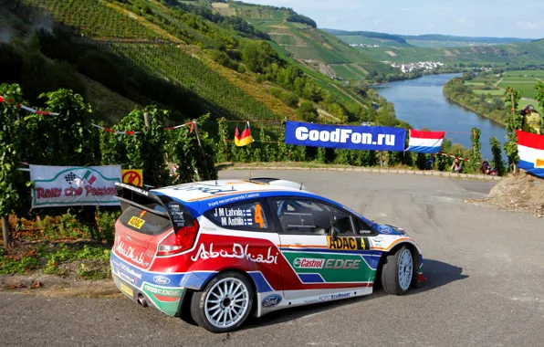 Picture Ford, River, Sport, Turn, Ford, Race, WRC, Rally, Rally, Fiesta, Competition