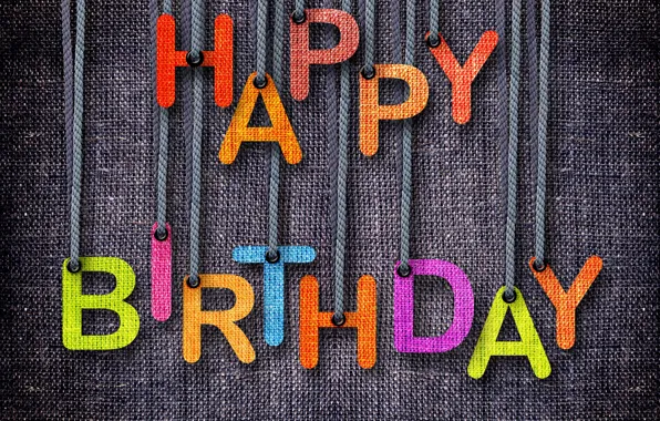 Picture colorful, happy, background, jeans, birthday, letters