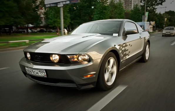 Picture Mustang, GT500, Road, Speed