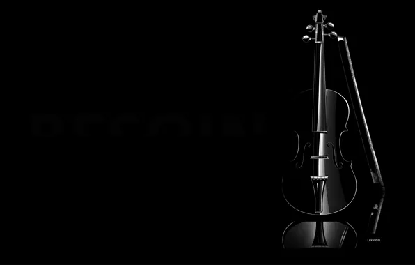 Picture darkness, background, black, violin, minimalism, musical instrument