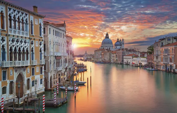 Picture dawn, home, morning, Italy, Venice, Cathedral, channel
