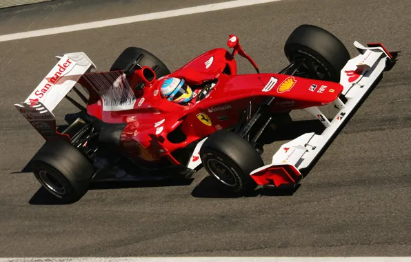 Picture Formula-1, auto sport, Fernando Alonso, circuit de catalunya, ferari f10