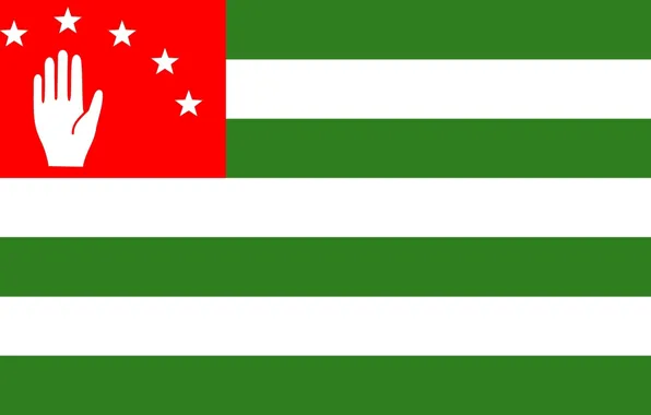 Picture flag, Abkhazia, country soul