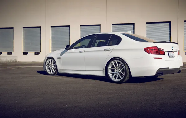 Picture BMW, white, F10, 550i