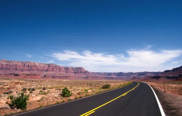 Picture road, markup, desert