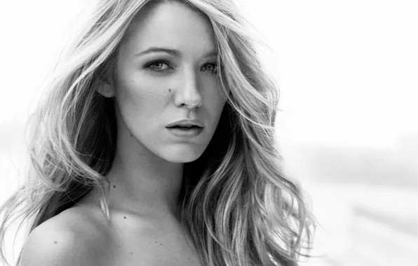 Picture portrait, actress, blonde, Blake Lively