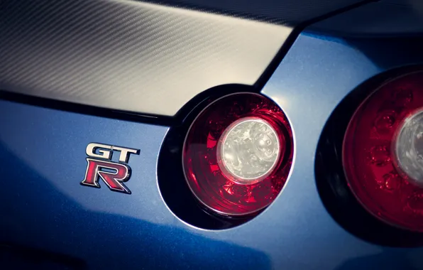 Picture Nissan, GT-R, blue