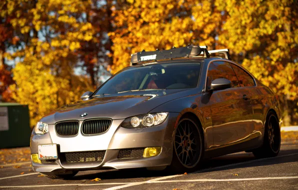 Picture Autumn, BMW, BMW, E92, Tuning, Stance