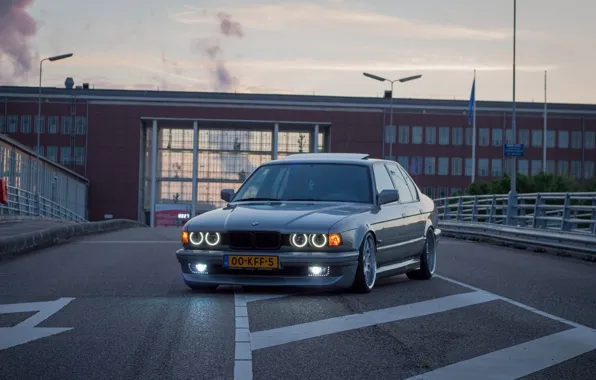 Picture BMW, Tuning, Classic, BMW, Lights, Drives, Tuning, E32, Rollers, Old school