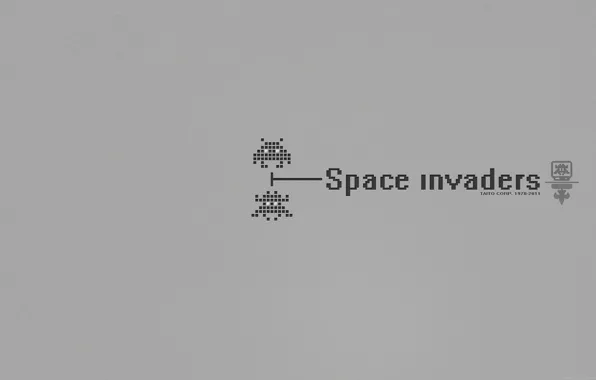 Picture retro, game, minimalism, old, 8-bit, space invader, Space invaders