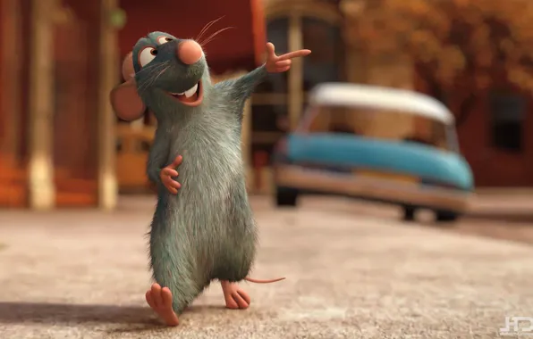 Picture mood, the film, cartoon, minimalism, positive, mouse, Ratatouille