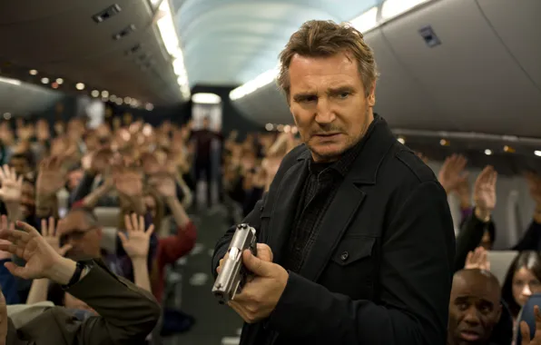 Picture Thriller, action, Liam Neeson, Liam Neeson, Non-Stop