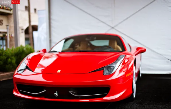Picture machine, auto, before, Ferrari, red, 458, auto, Italia, Charles Siritho