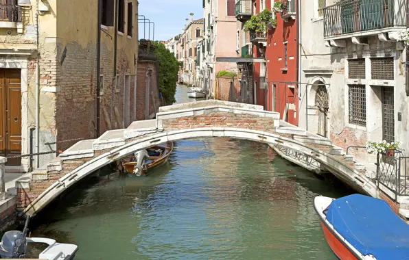 Picture Italy, Venice, Italy, Bridge, Venice, Italia, Venice, The bridge, Canal, Ponte Chiodo, Rio de San …