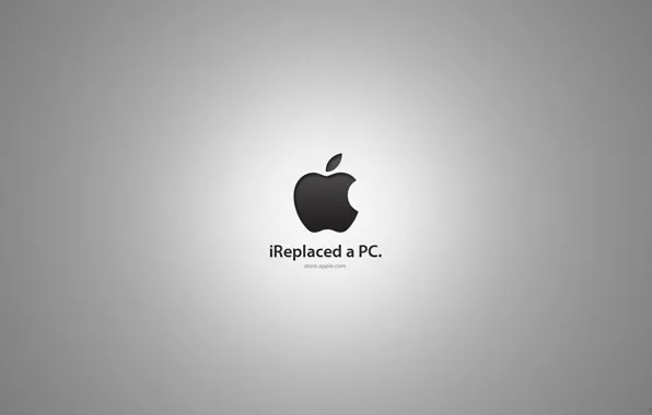 Picture apple, mac, logo, ireplaced a pc