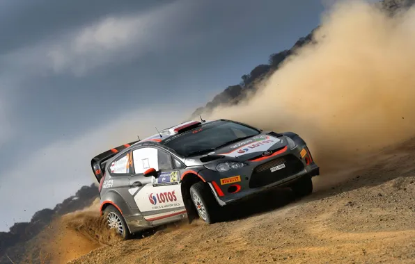 Picture Ford, Dust, WRC, Rally, Fiesta, Kubica