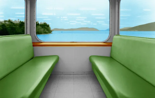 Picture train, window, seat