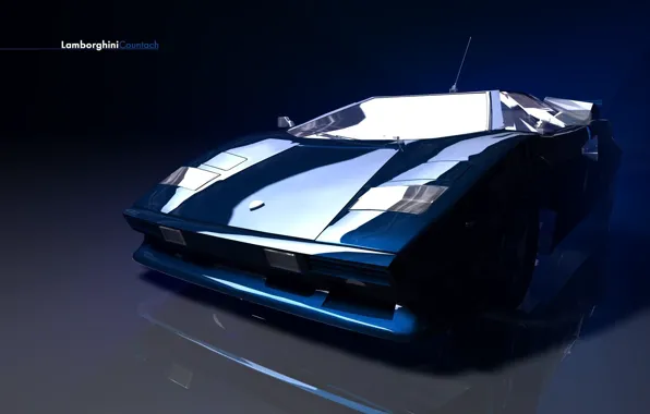 Picture blue, Lamborghini, concept
