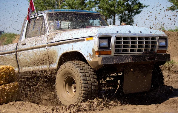 Picture squirt, dirt, the roads, bumper, rally, wheel, the competition, Ford F-250 Ranger, full-size pickup truck, …