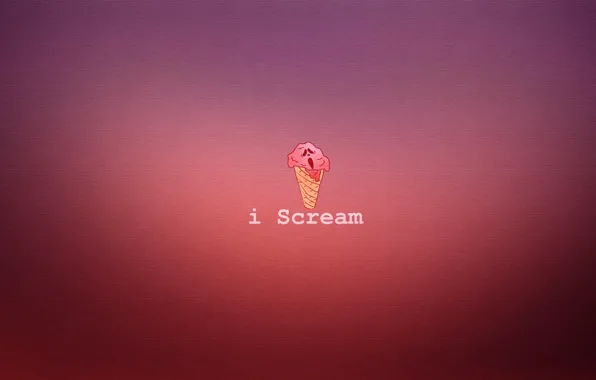 Picture ice cream, horn, Creek, scream