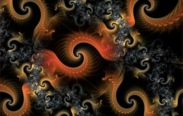 Picture abstraction, color, fractal, wallpapers, 3d graphics