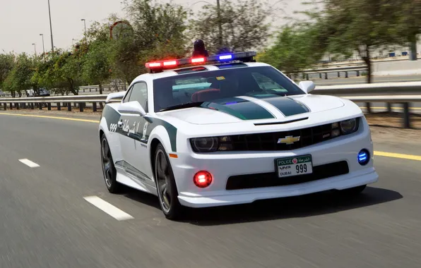 Picture road, Chevrolet, Camaro, Camaro SS, police, police car