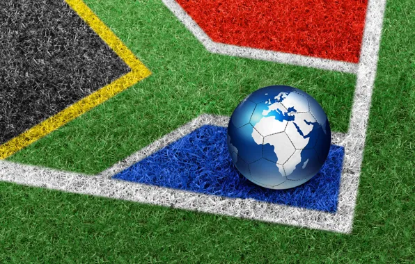 Picture grass, the ball, South Africa, World Cup 2010