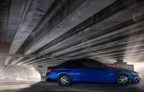 Picture Tuning, Blue, BMW, Car, Coupe, Tuning, Coupe, Side, BMW. E92