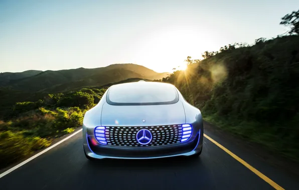 Picture road, Mercedes-Benz, Mercedes, 2015, F 015, Luxury in Motion