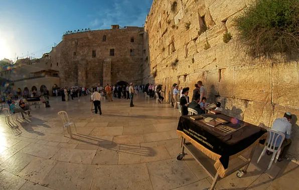 Picture Jerusalem, Israel, the temple mount, the wailing wall